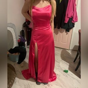 super cute pink grad/bridesmaid/prom/formal dress